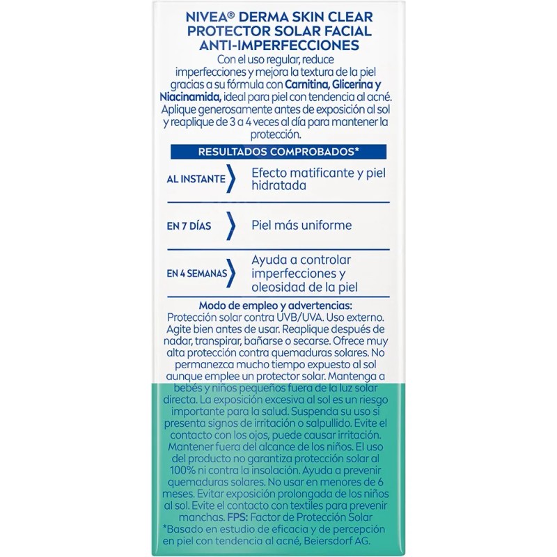 Nivea Derma Skin Clear Fluido Diario Anti-imperfección 40ml Todo Tipo