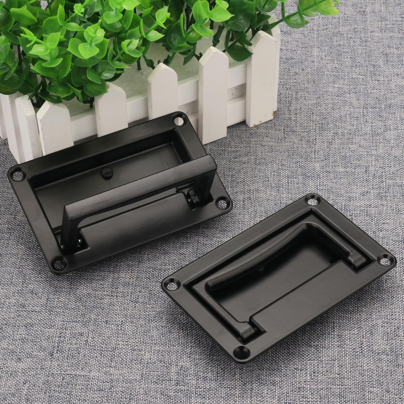 GENHAKON 6 Pack, 4.4 x 2.7Inch Zinc Alloy Recessed Pull
