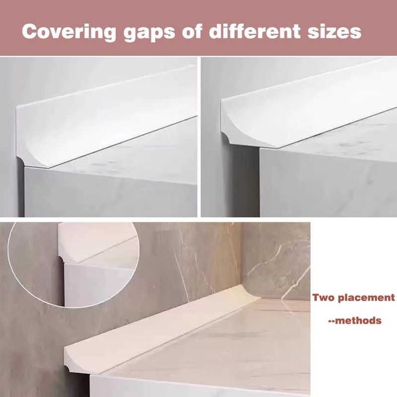 Water Block Strip Sealing Strip Kitchen Worktop (Grey, 1.5 cm