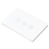 Smart Light Switch APP Control 3 Way Tempered Glass Panel