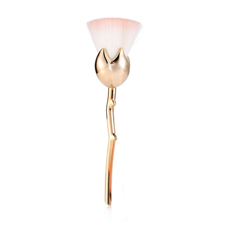 Danielle Creations Vintage Floral Rose Cosmetic Brush Blush Pink