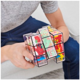 Rubik’s Perplexus Fusion 3x3 Gravity 3D Maze Game Brain Teaser Puzzle Ball | Anxiety Relief Items Cool Stuff | Sensory Toys for Adults & Kids Ages 8+