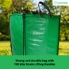Jumbo Green Garden Waste Bag with Handles - 272 Litre