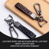 EULAPGOE 3pcs Leather Car Keychain Universal Keychain Leather Keychain, Leather