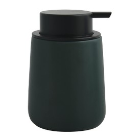 MSV Maonie Ceramic Soap Dispenser Liquid Soap Dispenser 300 ml Matt Dark Green