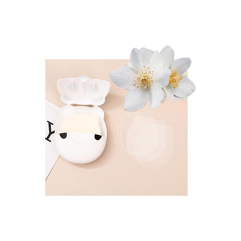 1 hoja de jabón portátil con forma de panda, mini