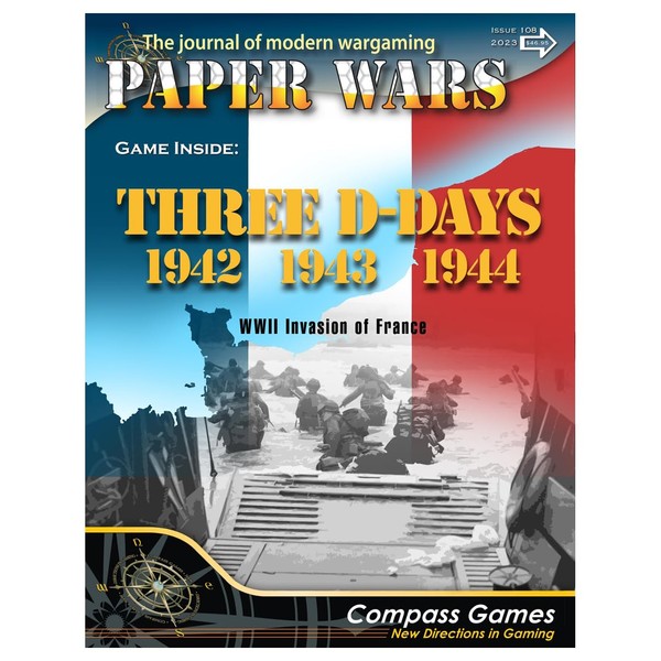 Compass Games Paper Wars Magazine Issue 108, Three D-Days WWII