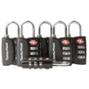 6-Pack TSA Approved 3-Digit Luggage Locks with Open Alert Indicator