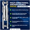 Five Oceans 316 Stainless Steel Multidirectional Boat Anchor Swivel for
