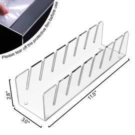 AWTBDP Hat Organizer, 2 PCS No Install Acrylic Hat Stand for Baseball Caps for 14 Baseball Caps, Hat Racks for Baseball Caps Display and Organizer for Bedroom, Closet, Dresser, Office