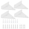 Shelf Brackets, Pack of 4, Triangular Invisible Iron, Heavy Duty,