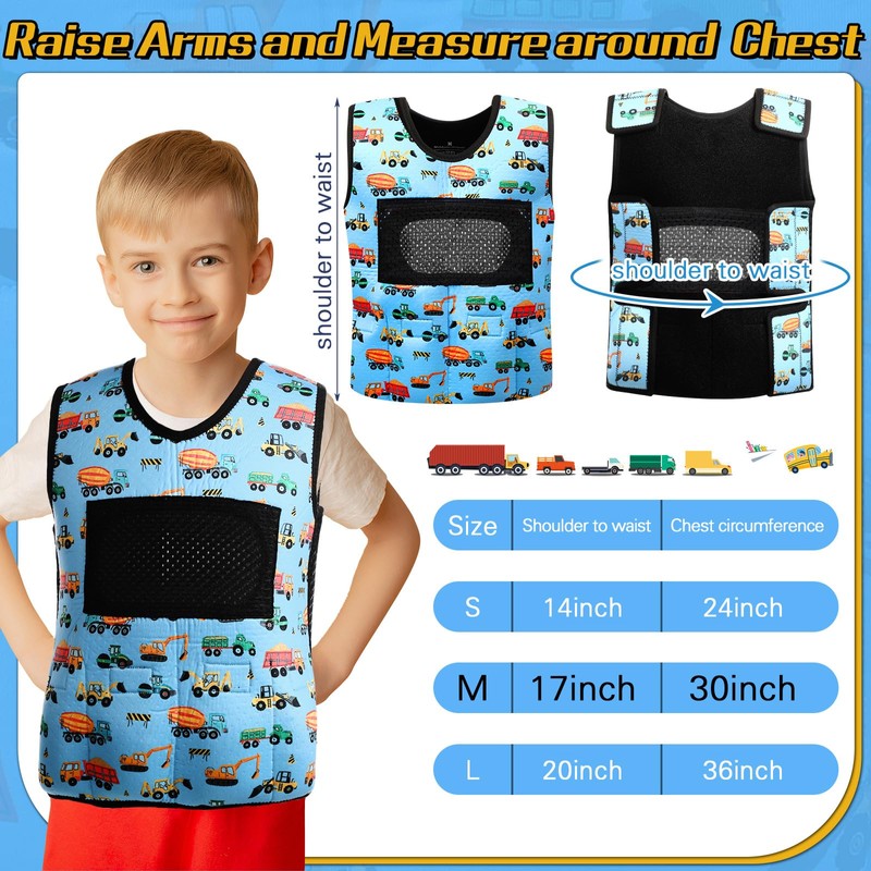 Janmercy Weighted Vest for Kids Boys Adjustable Breathable Girls Compression