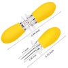 AUGSUN 18 Pcs Stainless Steel Corn Cob Holders with Silicone