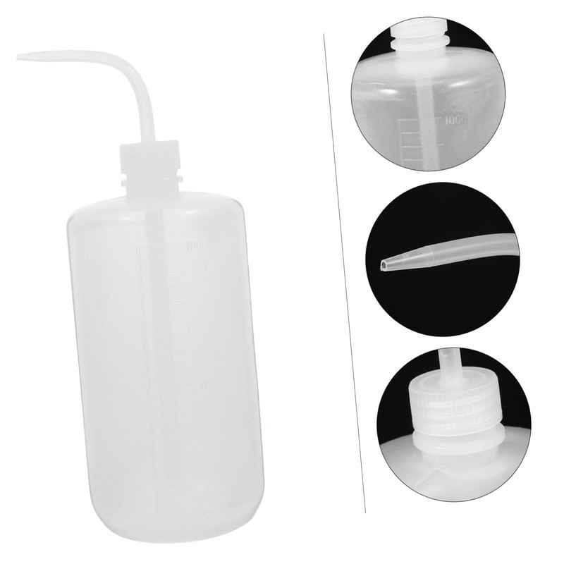 FUNOMOCYA 2Pcs Plastic Squeeze Bottles Lab Wash Bottle with Graduated