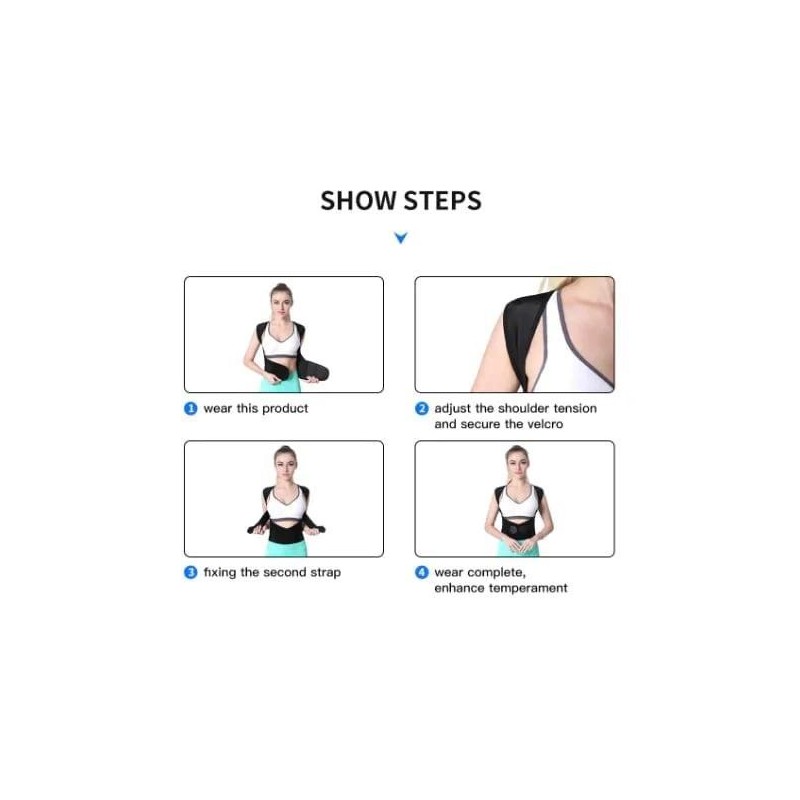 Adjustable Shoulder Posture Brace, Back Straightener Posture, Used for Middle