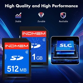 SD Card 512MB+1GB,Class 4 Flash Memory Card 1GB MLC Standard Secure Digital Cards Camera Cards