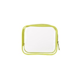 1 PCS Yellow Travel Toiletries Bags 12x3.5x10cm Clear PVC Makeup Bags Portable Travel Toiletries Pouch for Bathroom, Vacation