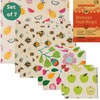 Beeswax Wraps Set of 7 - Reusable Bees Wax Food