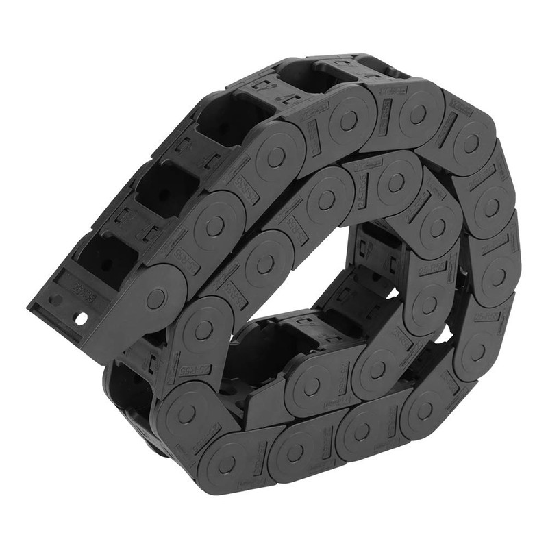 Drag Chain Cable Carrier, 100cm 25 x 38mm Black Nylon
