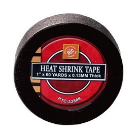 Mafuken 1 inch x 180 feet Black Heat Shrink Tape Non Adhesive (A)