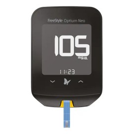 Medidor De Glucosa Y Cetonas Freestyle Optium Neo + 25 Tiras Color Negro