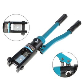 waltyotur 16 TON 9 AWG to 600 MCM Hydraulic Cable Lug Crimper with 13 Pairs of Dies Battery Cable Crimping Tool Wire Terminal Crimper Set