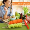 Bessy shop Fruit Spiral,2 PCS Vegetable Spiral Cutter,Manual Carrot Cucumber