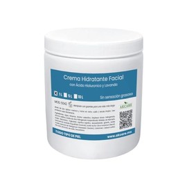 Crema Facial con Ácido Hialurónico 1L | Formato Mayoreo | Grado Profesional | Hidratante Apto para Piel Grasa | Uso de Cabina o Llena tus Propios Envases