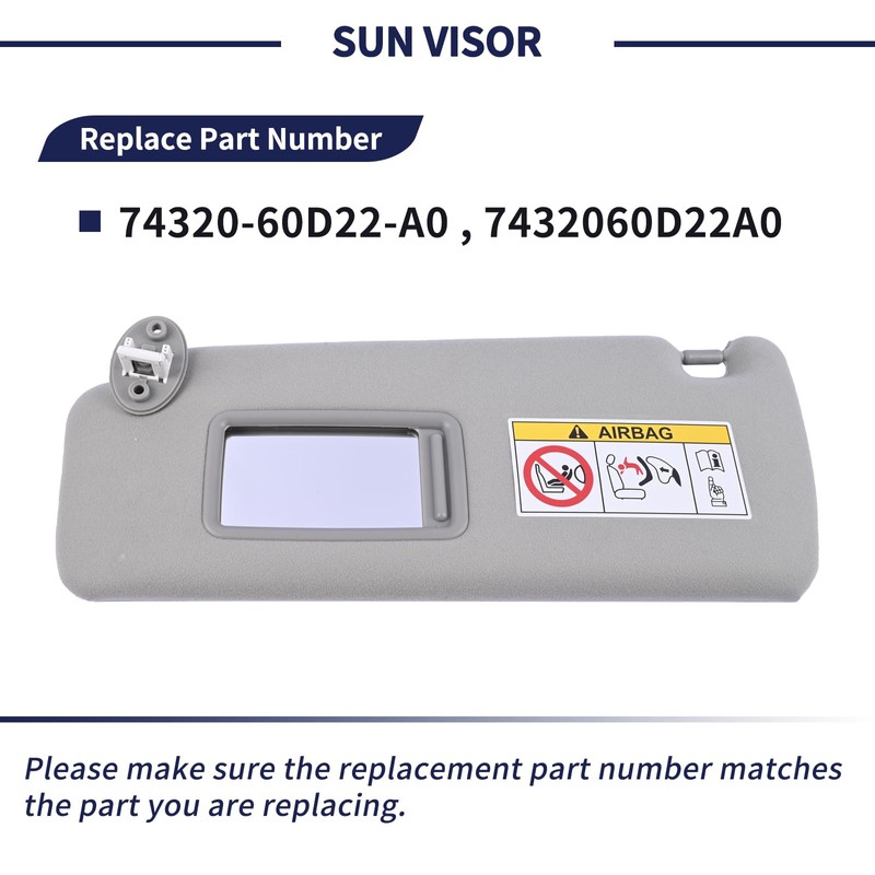 Magimaker Driver Side Sun Visor Fit for Lexus GX460 2010-2023