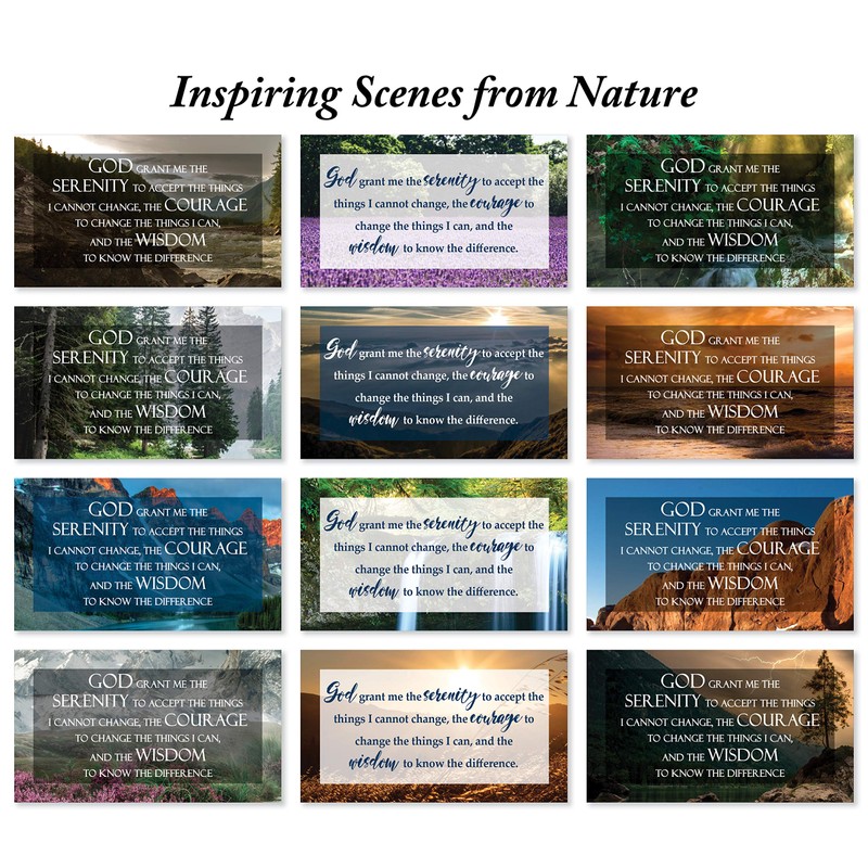 JBH Creations Serenity Prayer Cards - Pack of 48: 24