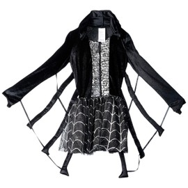 Fun World Sparkling Spider Child Costume, Large, Multicolor