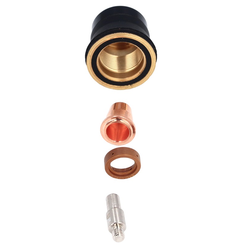 12Pcs Nozzle Electrode Kit Brass Plasma Torch Electrode Nozzle Tip