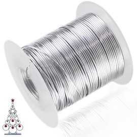 18 Gauge Aluminum Wire 1mm Craft Wire,164 Feet of Silvery Bendable Aluminum Craft Wire Metal Wire Sculpting Wire Doll Armature Flexible Wire,Suitable for Various DIY Crafts Jewelry Making