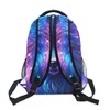UMIRIKO Purple Galaxy Wolf Backpack for Boys Girls Elementary School