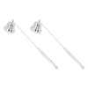 2PCS Candle Snuffer with Long Handle Bell Shape Metal Flame