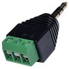3.5mm Stereo TRS Male Plug to AV Screw Audio Balum