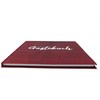 myZirbe Gästebuch 20x20cm burgunder rot