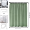 KTMOUW Cortina de Baño 180×180CM 100% Poliéster Con Membrana Impermeable,
