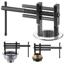 Adjustable T Handle Tub Drain Wrench Strong Grip for 0.7-3.7 inch Drains Removes Old, Broken, Stubborn Bath & Shower Drains & Closet Spuds Strong Applicability Essential Plumbing