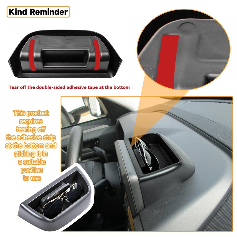 TACOBRO 2PCS Console Organizer Set Compatible with Ford Bronco Sport