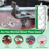 Split Lock Washer, 510Pcs 304 Stainless Steel Spring Lock Washers