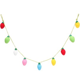 MAGICLULU - Cadena de luces colgantes de punto colorido para decoración de pared de árbol de Navidad, chimenea