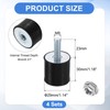uxcell M8 Rubber Mounts, 4Pcs 30x30mm(DxH) Rubber Cylindrical Anti Vibration