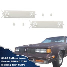 G-PLUS Lower Body Molding Trim Kit Compatible with 1981-1988 Cutlass Salon & Supreme Retaining Clip Set 6 PCS