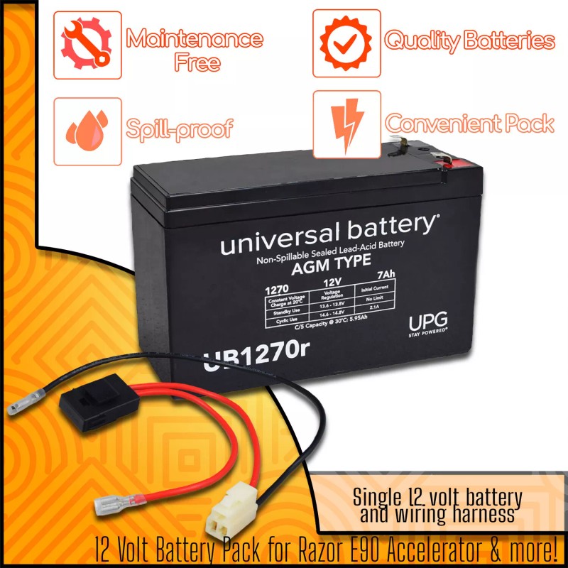 MSP 12 Volt Battery Pack for Razor Power Core 90/E90/E95