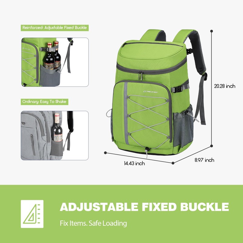Maelstrom Cooler Backpack,50 Can Backpack Cooler Leakproof,Insulated Soft Cooler Bag,Camping