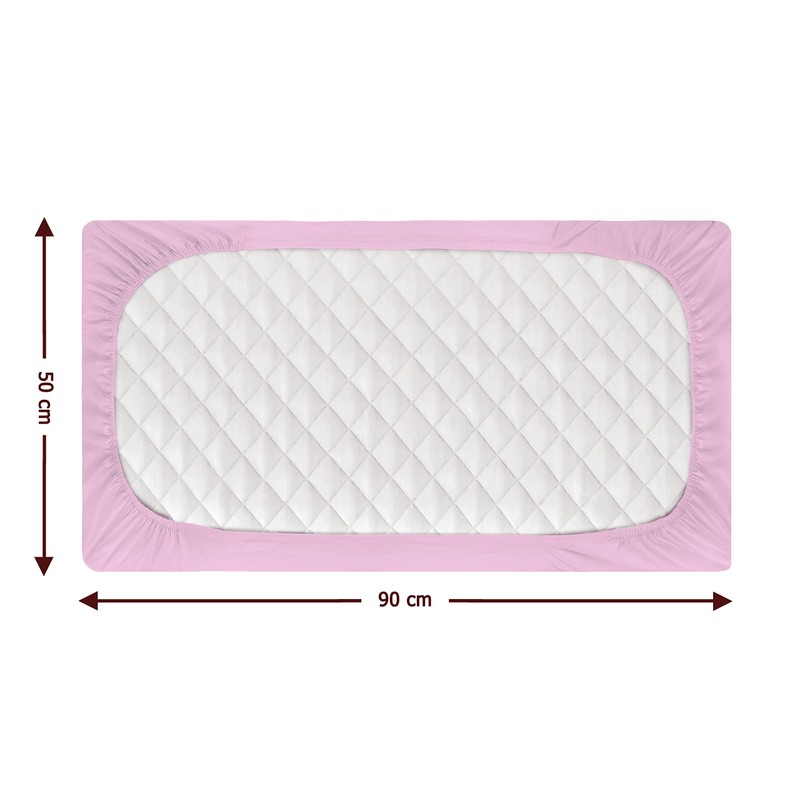 Hajran Linen 3 Pcs Soft & Cozy Crib/Cradle Fitted Sheets