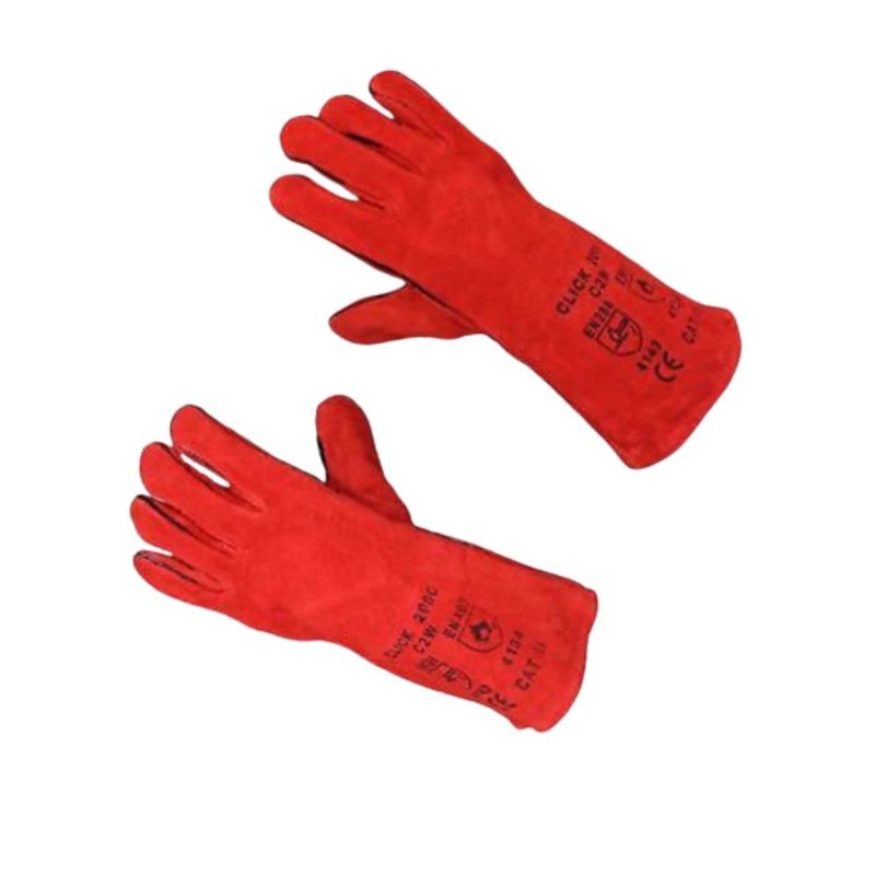 2 X 1 x Welding Gloves Long Leather Gaunlets Heat