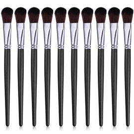 10 Pcs Mop Brush for Acrylic Painting 1 Inch Oval Blending Brushes Artist Paint Brushes for Acrylic Watercolor Oil Painting Face Body Art