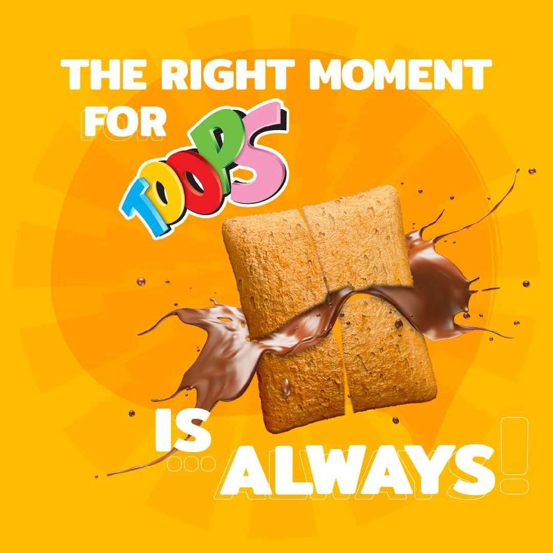 Toops Bundle – Cereal filled with Chocolate Cream 220g /